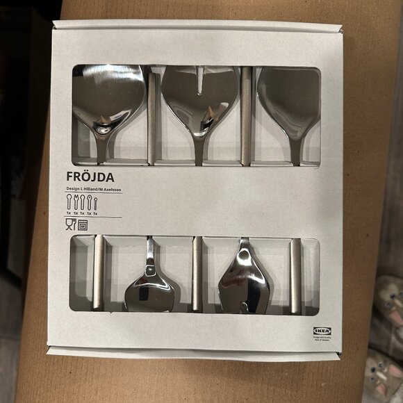 New IKEA FROJDA FRÖJDA 5-piece Serving Set Stainless Steel 905.814.43 - Picture 2 of 2
